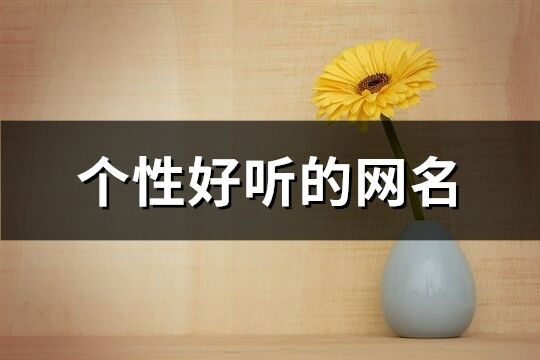 个性好听的网名(共315个)