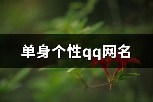 单身个性qq网名(优选283个)