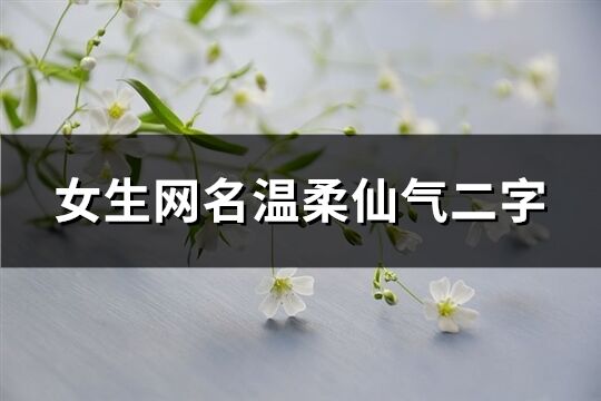 女生网名温柔仙气二字(共497个)