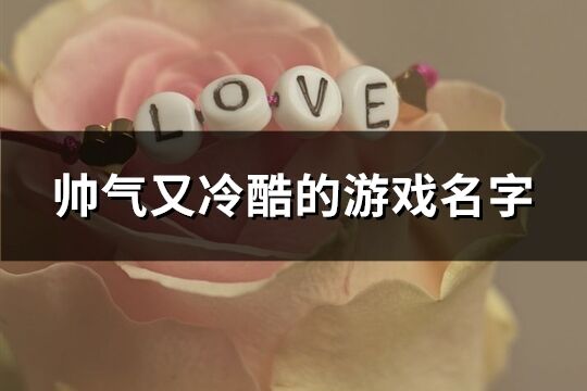 帅气又冷酷的游戏名字(531个)