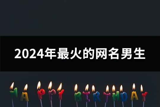 2024年最火的网名男生(共281个)