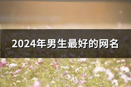 2024年男生最好的网名(共196个)