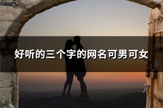 好听的三个字的网名可男可女(精选181个)